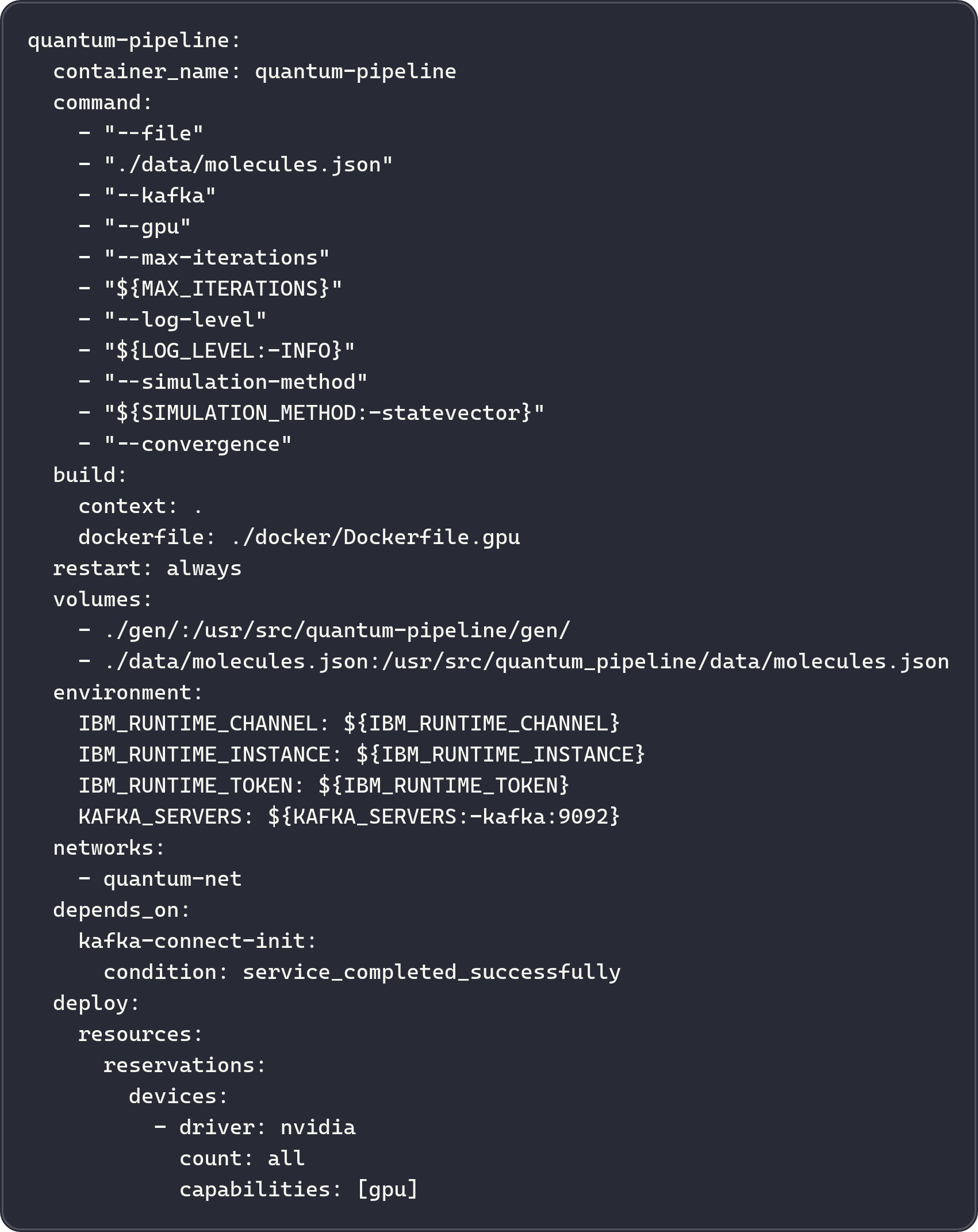 GPU-accelerated quantum pipeline service architecture